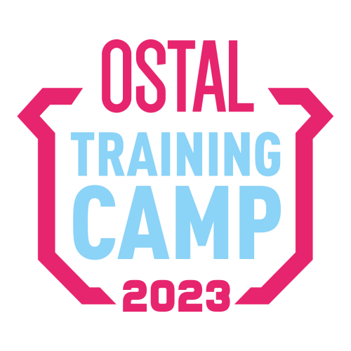OSTAL TRAINING CAMP 2023 LOGO ROSE+BLEU